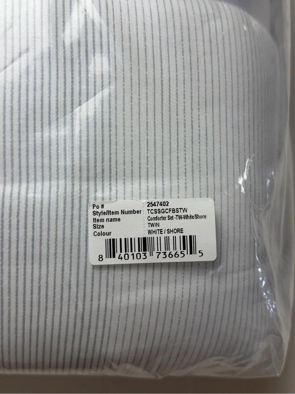 Boll & Branch Cotton Comforter Set - TWIN